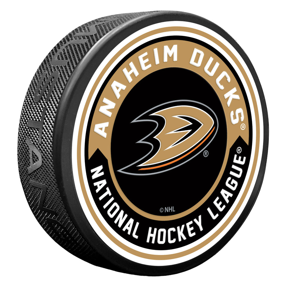 Anaheim Ducks Puck - Arrow Design