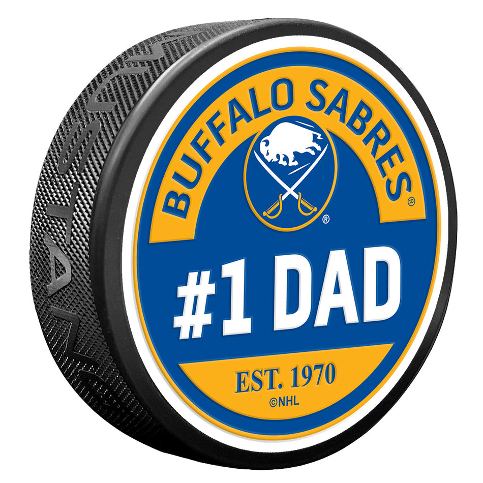 Buffalo Sabres Puck - #1 Dad Design