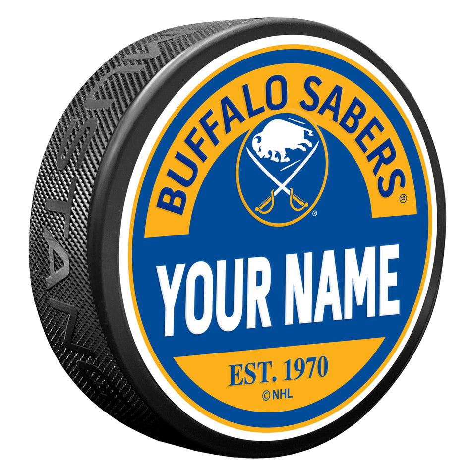 Buffalo Sabres Puck - Personalized