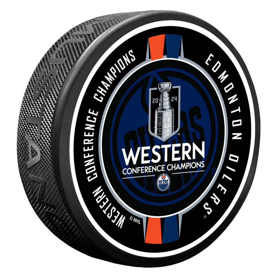 2024 NHL Stanley Cup Playoffs Puck | Edmonton Oilers Western Conference Champs