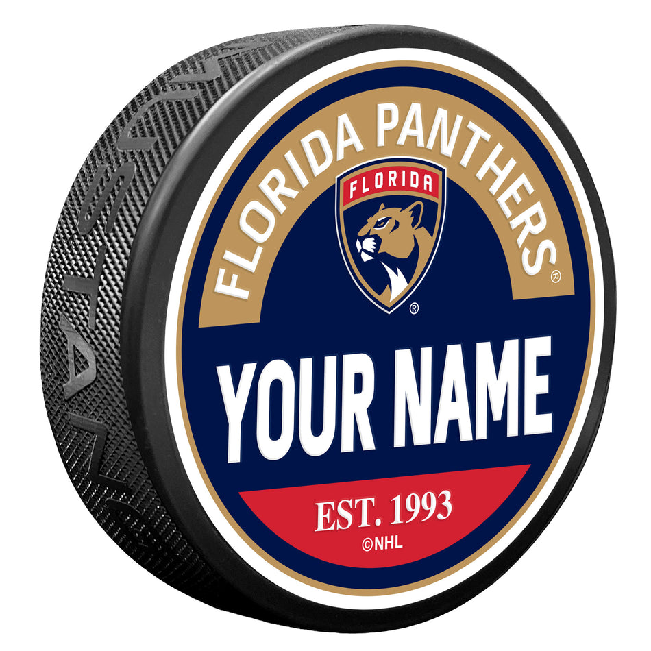 Florida Panthers Puck - Personalized