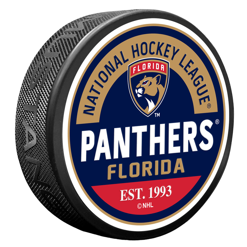 Florida Panthers Puck - Block Design