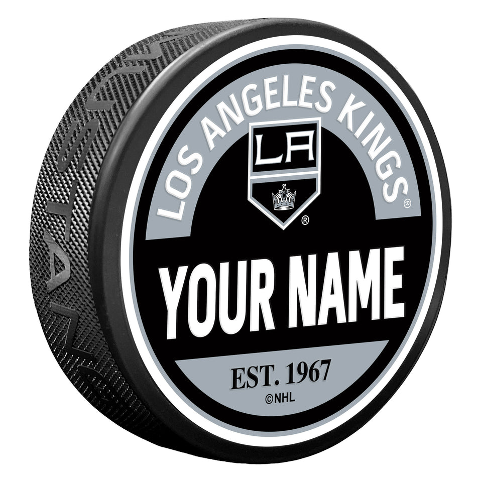 Los Angeles Kings Puck - Personalized