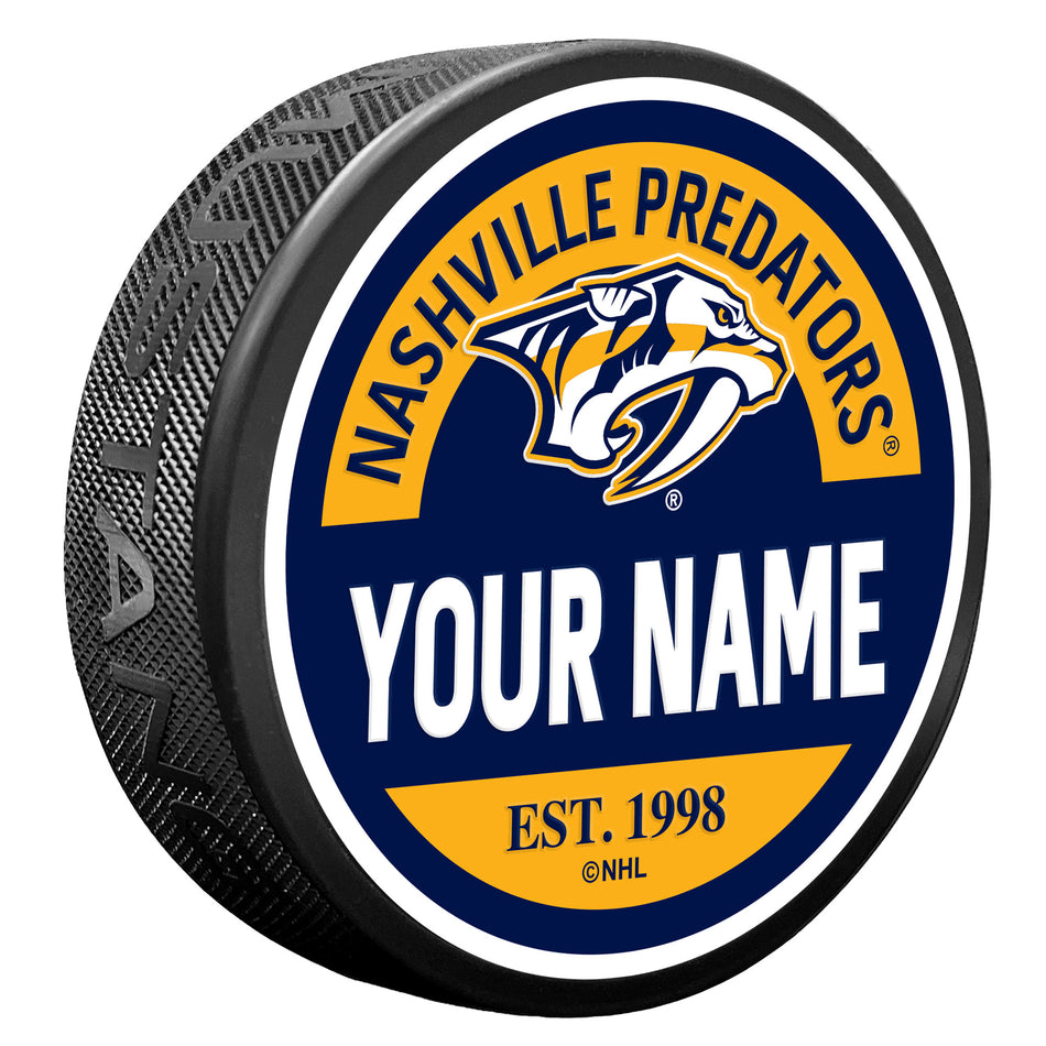 Nashville Predators Puck - Personalized