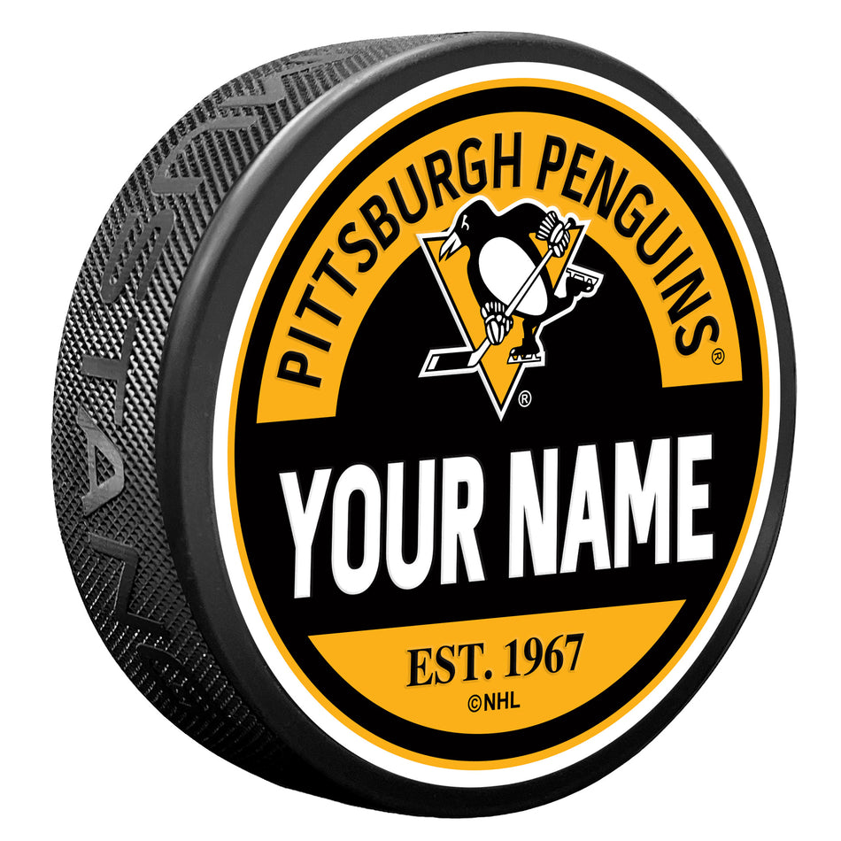 Pittsburgh Penguins Puck - Personalized