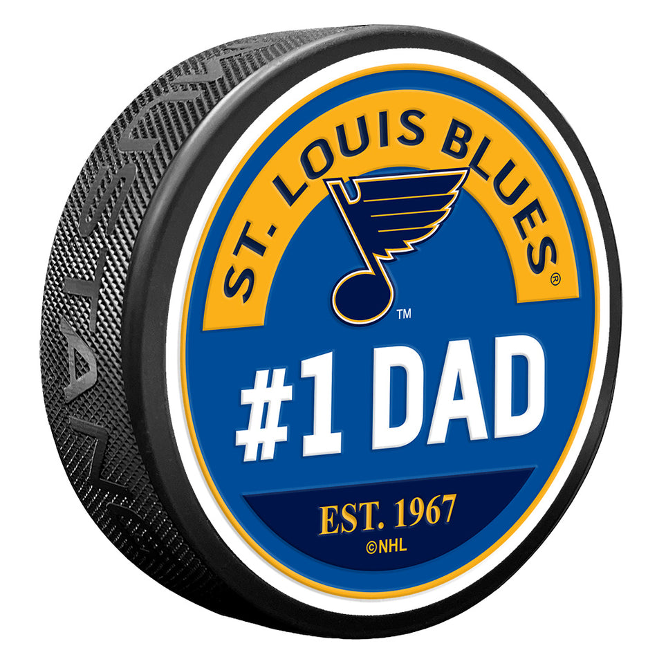 St Louis Blues Puck - #1 Dad Design