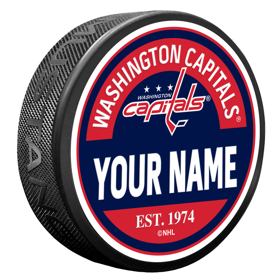 Washington Capitals Puck - Personalized