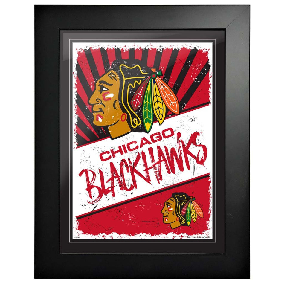 Chicago Blackhawks 12 x 16 Classic Framed Artwork