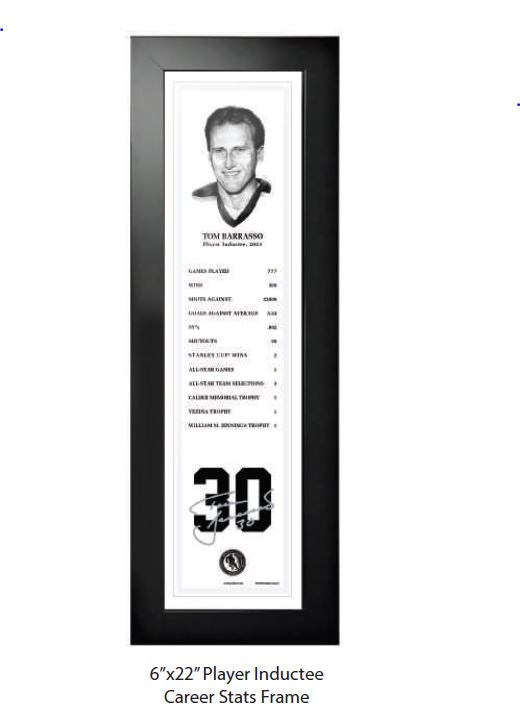 2023 Tom Barrasso Frame - NHL Legend - 6" x 22"