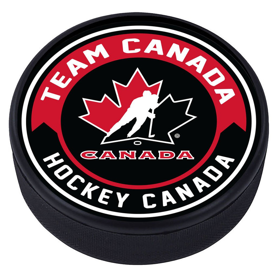 Team Canada Puck - Arrow Textured