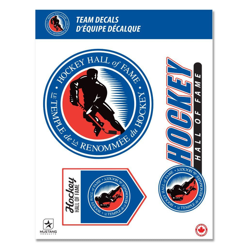 Hockey Hall of Fame Decals - 8" x 11" Set