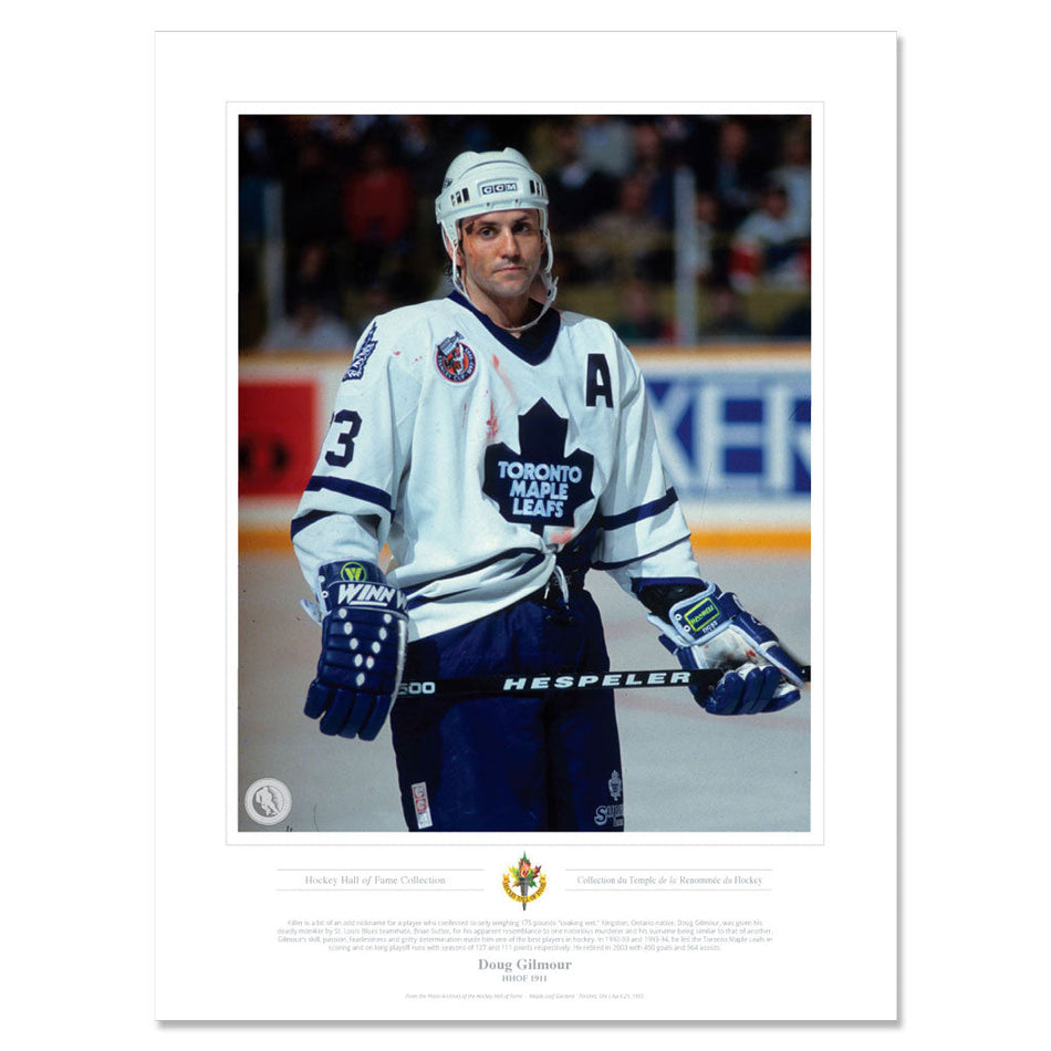 Legends of Hockey Toronto Maple Leafs Memorabilia - 2011 Doug Gilmour Classic - 12" x 16" Print