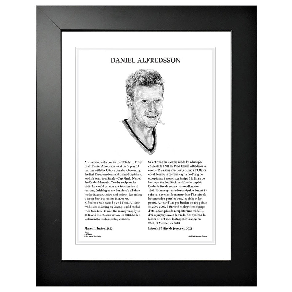 2022 Daniel Alfredsson Frame - NHL Legends - 12" x 16"