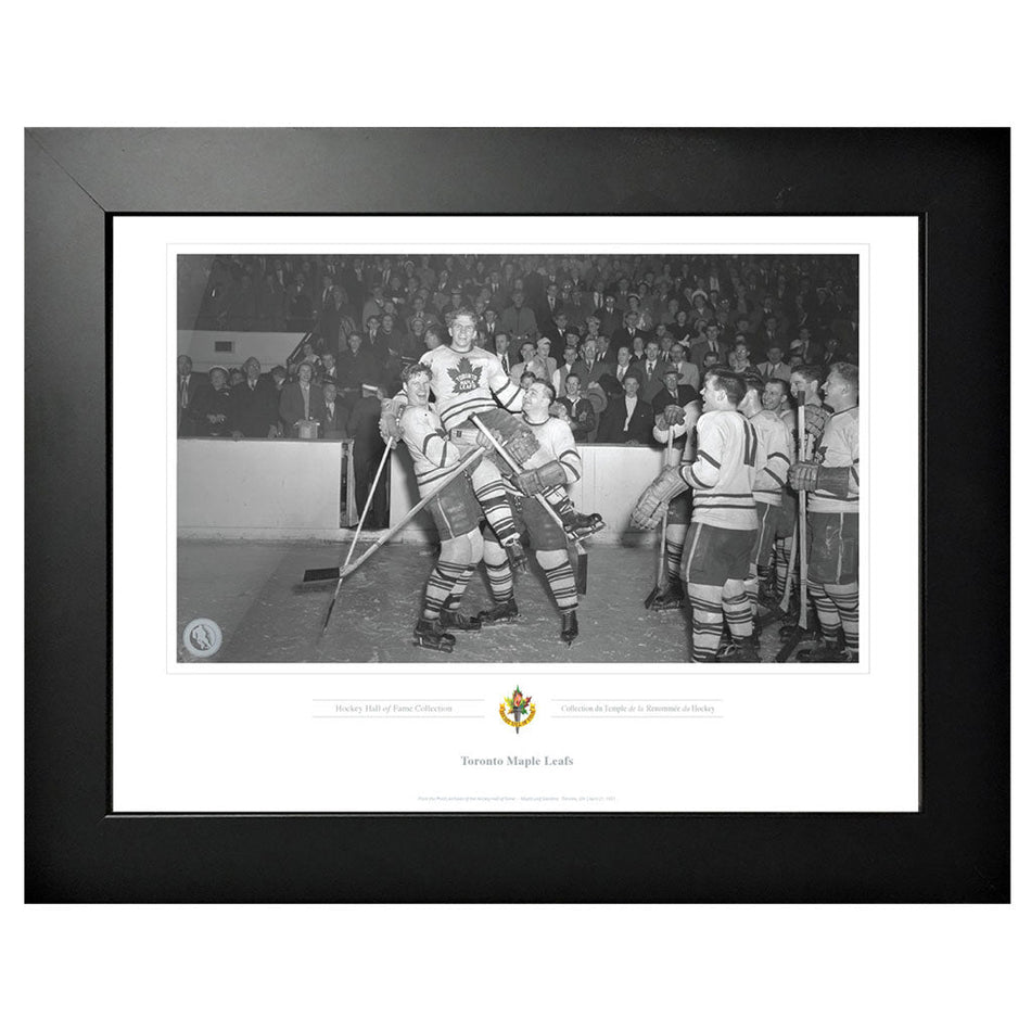 Legends of Hockey Toronto Maple Leafs Memorabilia -1951 Bill Barilko Celebration Lift  Classic - 12" x 16" Frame