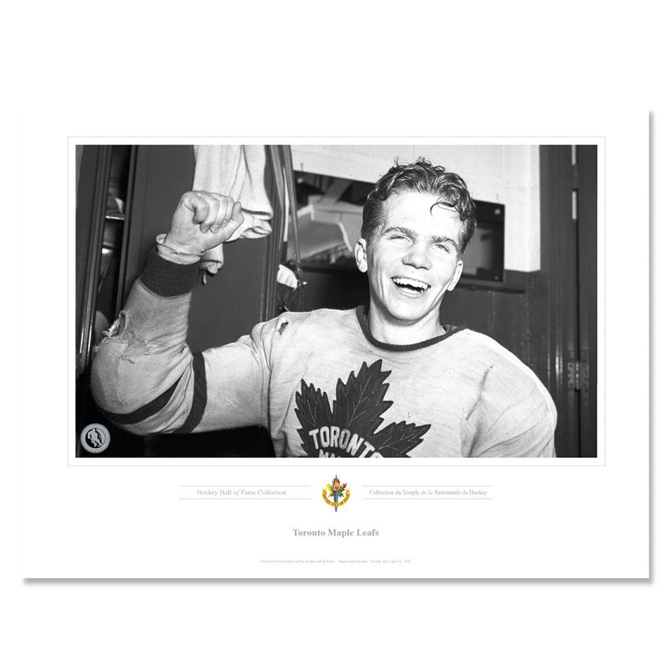 Legends of Hockey Toronto Maple Leafs Memorabilia -1951 Bill Barilko Classic - 12" x 16" Print