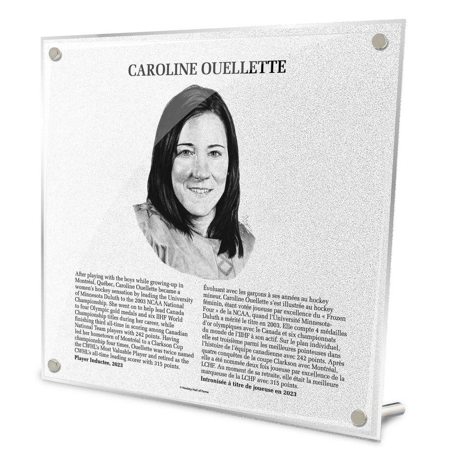 2023 Caroline Ouellette Plaque - NHL Legends - 9" x 9"