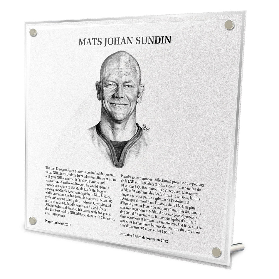 2012 Mats Sundin - Legends Plaque