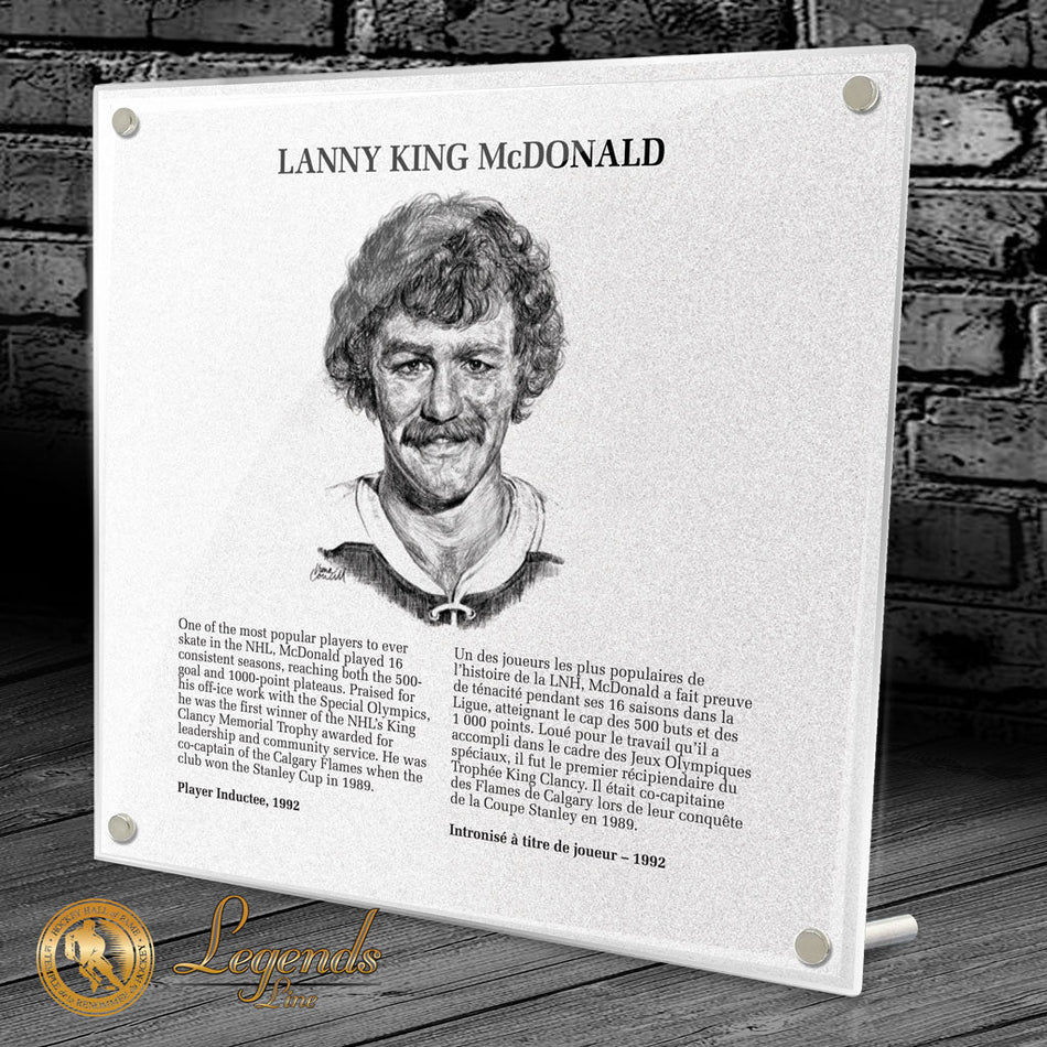1992 Lanny McDonald - NHL Legends Plaque