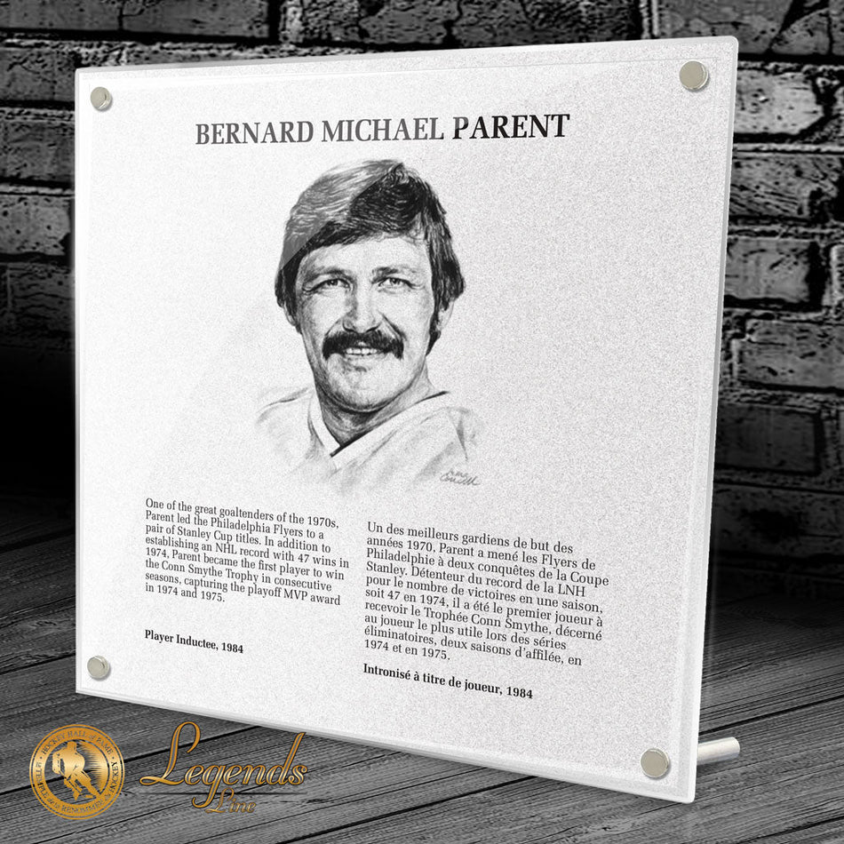 1984 Bernie Parent - NHL Legends Plaque