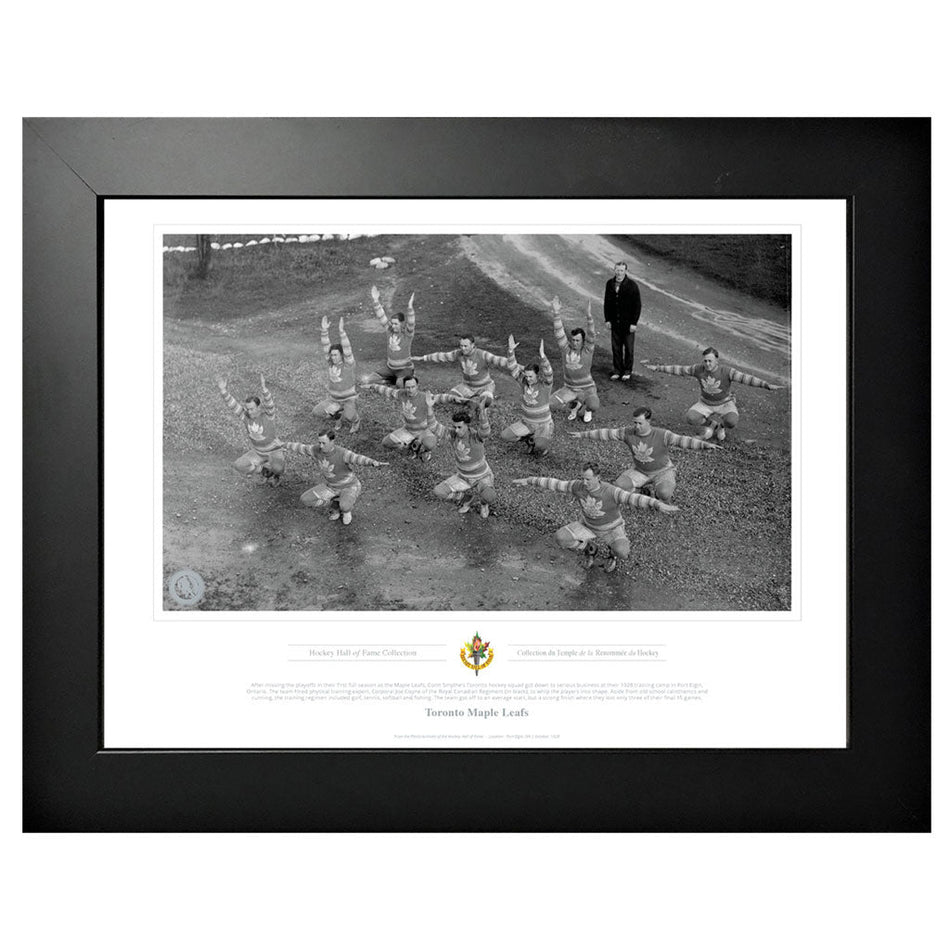 Legends of Hockey Toronto Maple Leafs Memorabilia - Conn Smythe's Squad Black & White Classic - 12" x 16" Frame