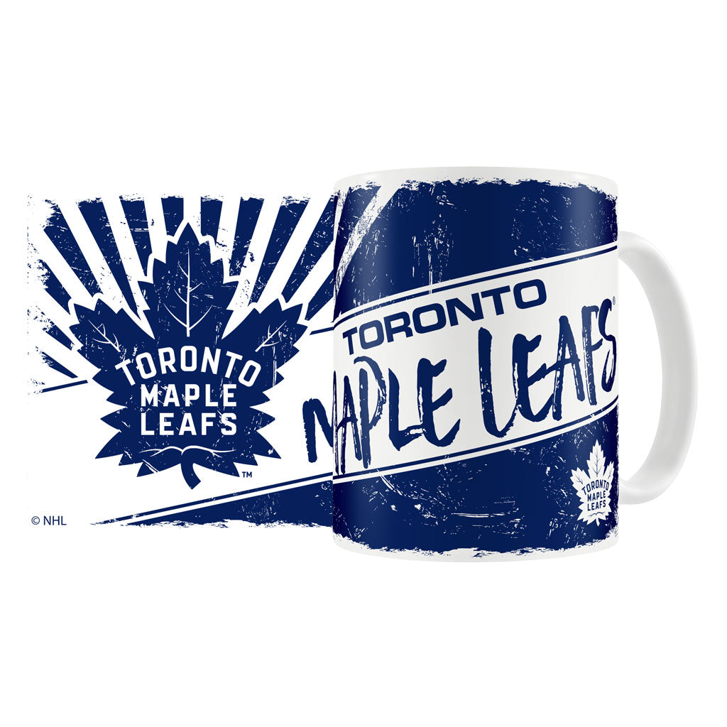 Toronto Maple Leafs Mug & Coaster Set - 2 Pack 15oz Mugs | 8 Pack Coasters - Sports Decor