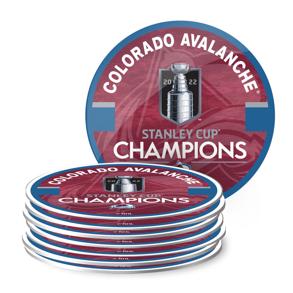 Colorado Avalanche 2022 Stanley Cup Champs - 8 Pack Coasters
