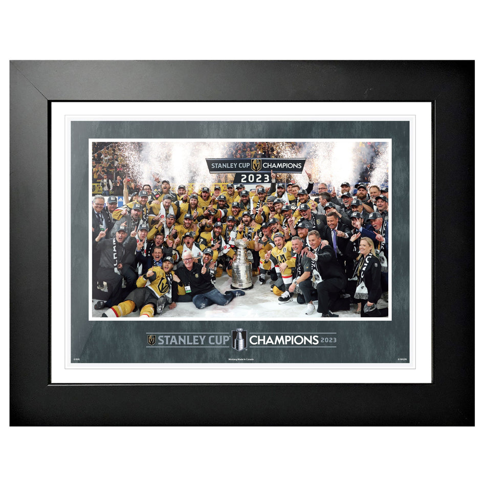 Vegas Golden Knights 12”x16” Framed Sign - Stanley Cup Champions Photo