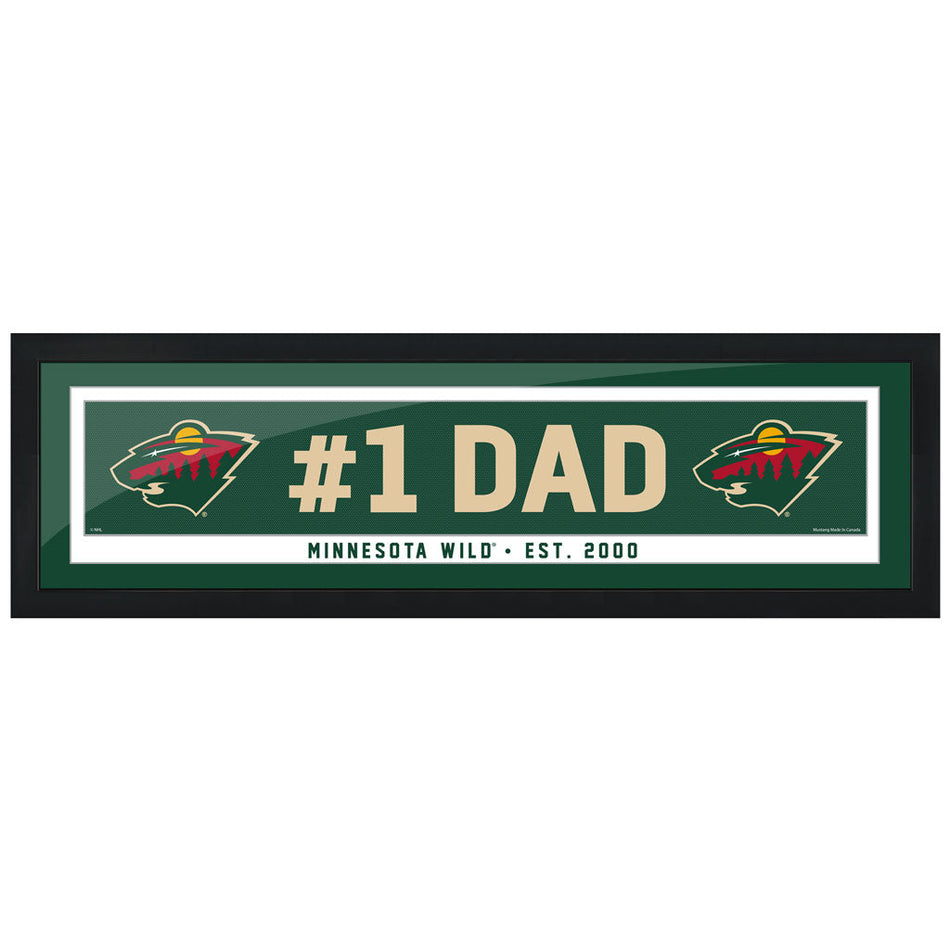Minnesota Wild #1 Dad 6x22 Frame