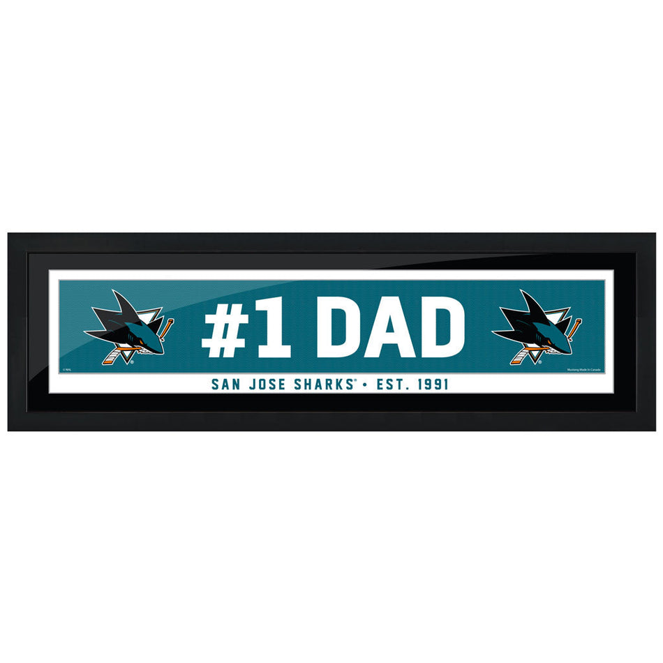 San Jose Sharks #1 Dad 6x22 Frame