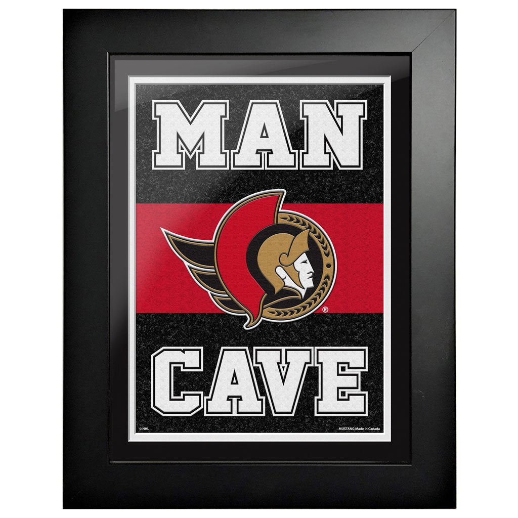 Ottawa Senators 12x16 Man Cave Framed Artwork - Hockey Hall of Fame