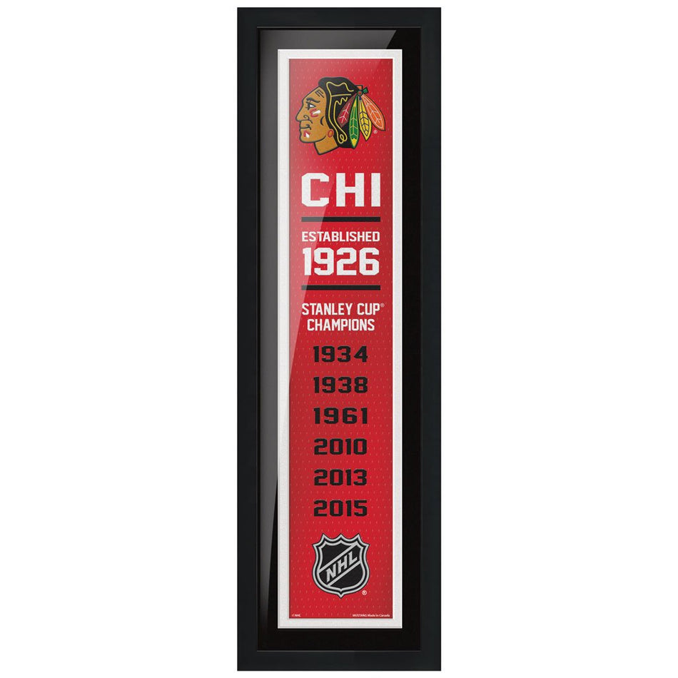 Chicago Blackhawks 6x22  Empire Framed Sign