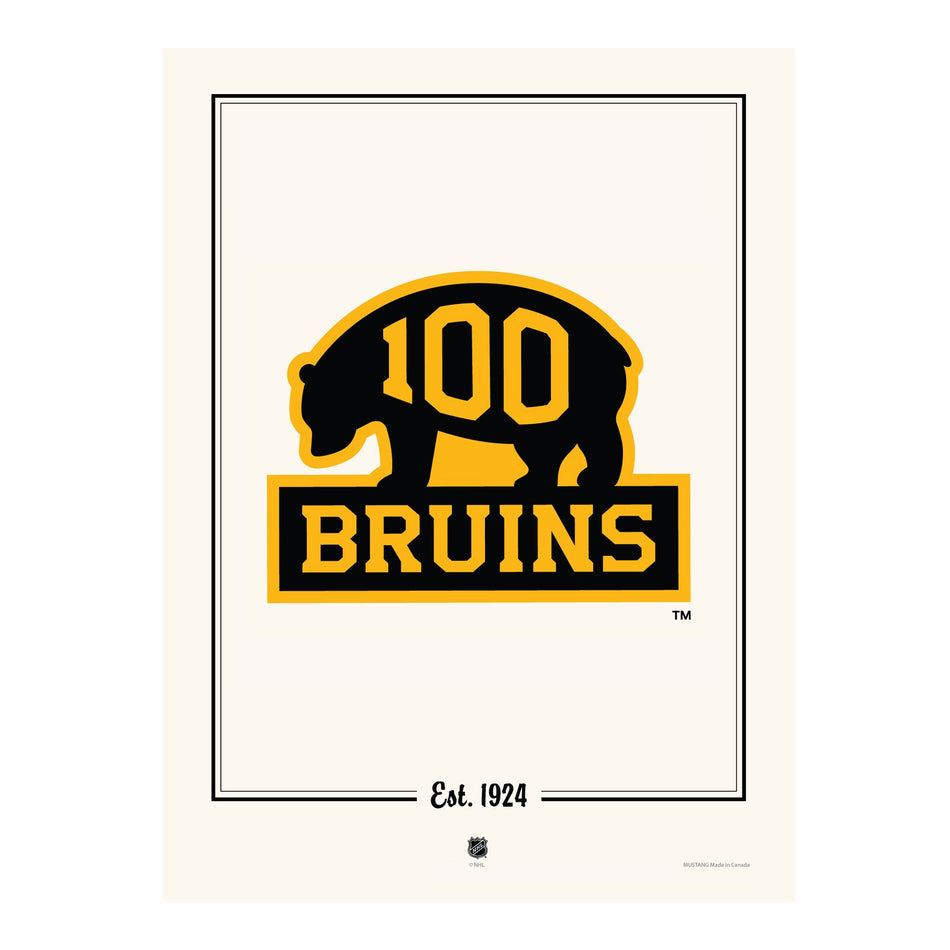 Boston Bruins 100th Anniversary Print - 12" x 16"