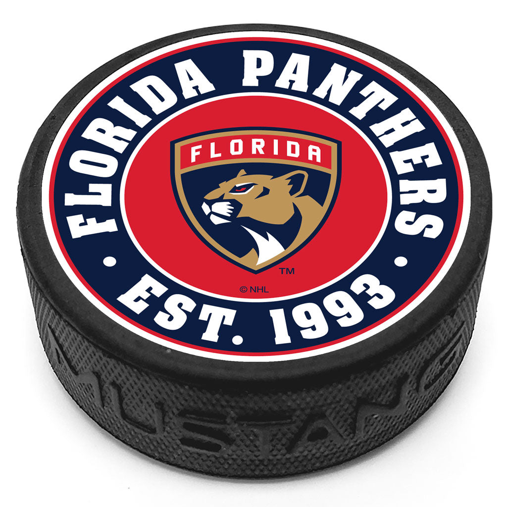 Florida Panthers Established Textured Puck - Hockey Hall of Fame