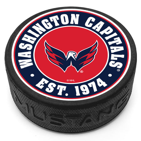 Washington Capitals  Established Textured Puck - Hockey Hall of Fame