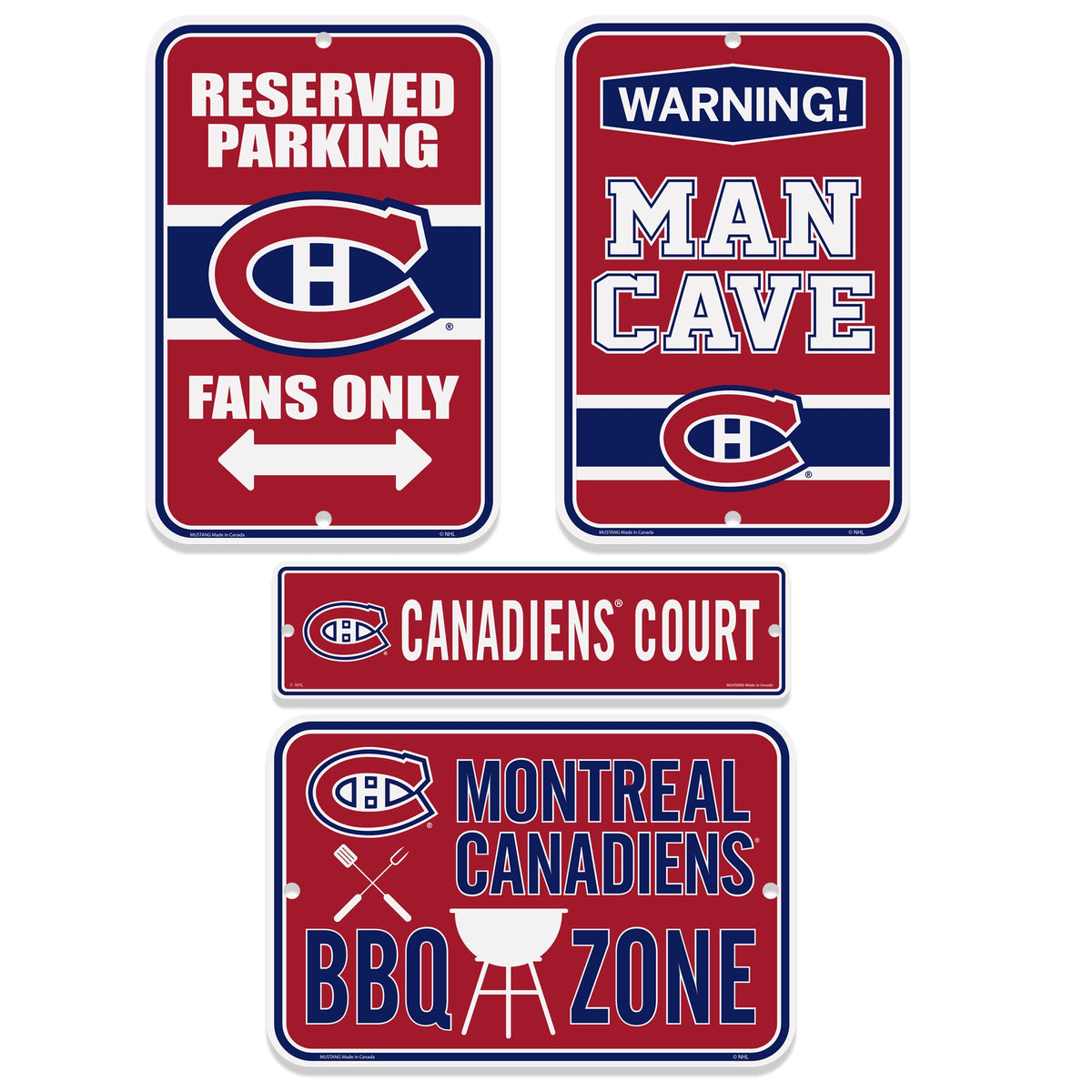 Montreal Canadiens Four Pack Fan Sign Set - Sports Decor