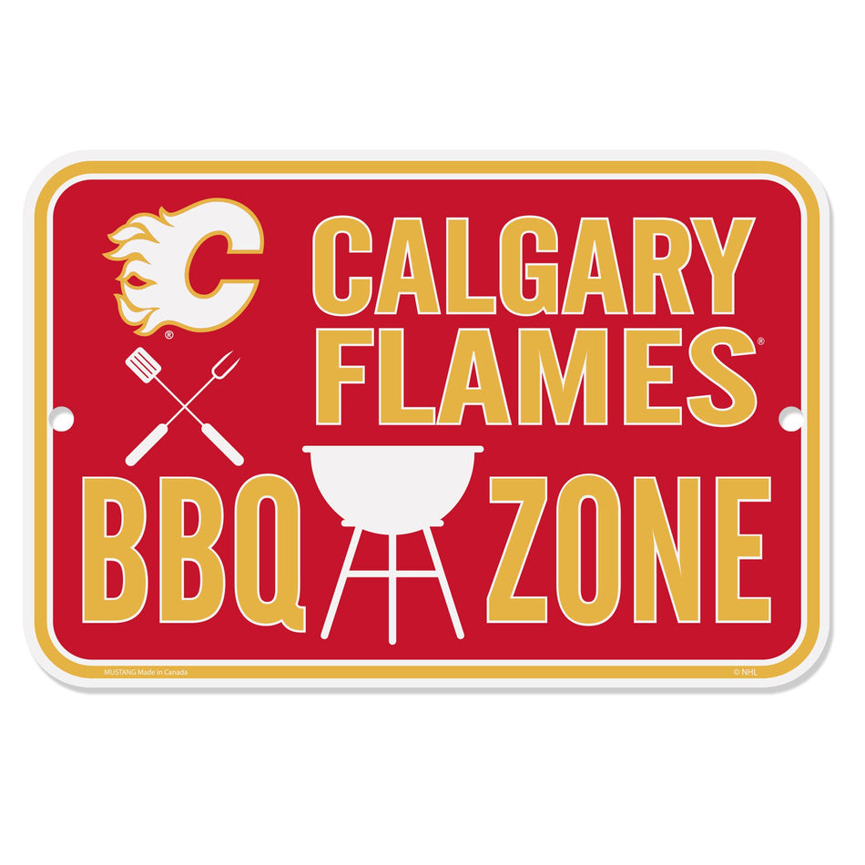 Calgary Flames Sign - 10"x15" BBQ Zone