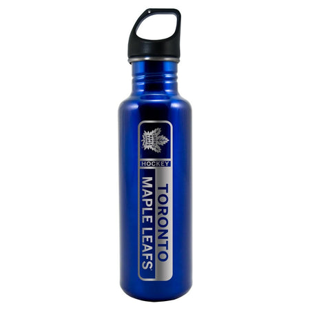 Toronto Maple Leafs 26oz Blue Stainless Steel Water Bottle - Design 56 - Sports Decor