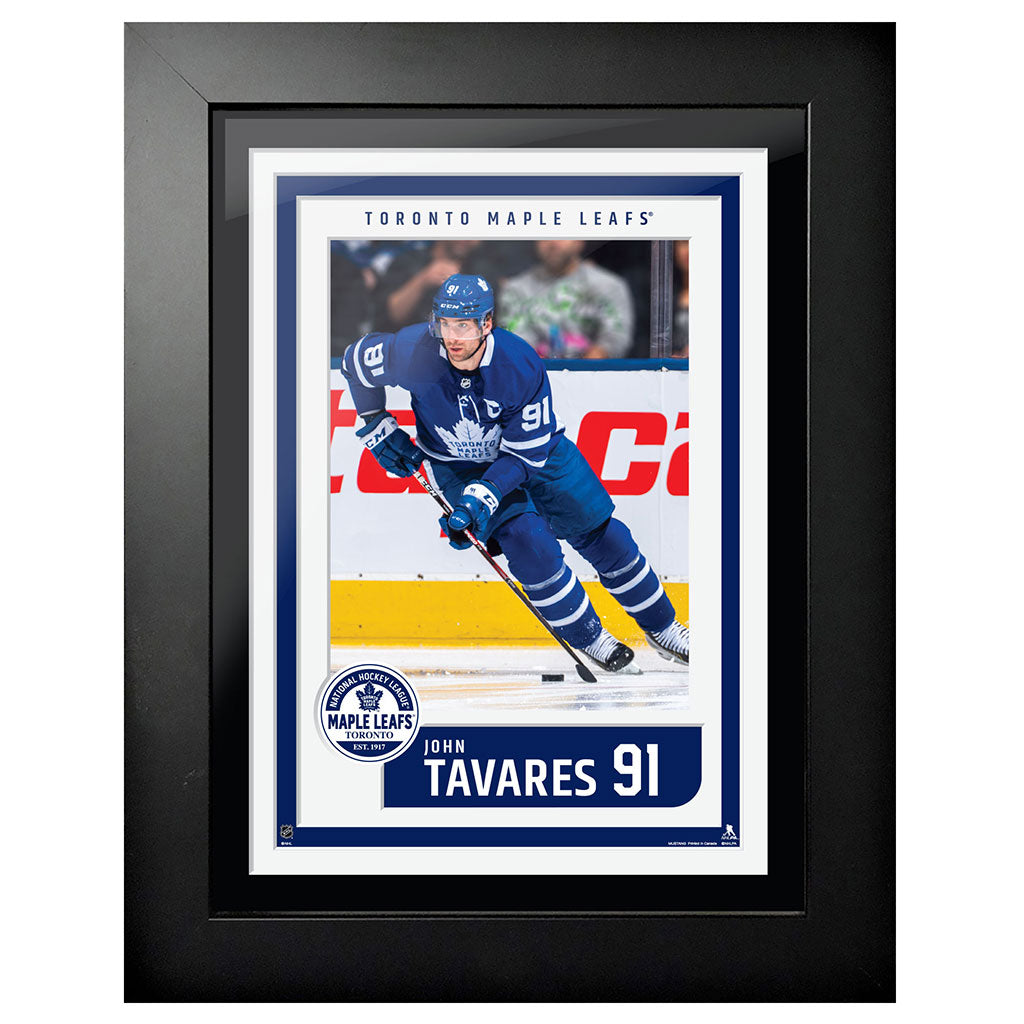 Toronto Maple Leafs Art-John Tavares Picture Frame Block Design 12" x 16"